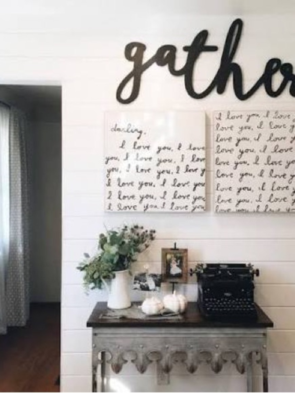 Sugarboo Designs “Darling I Love You” Handmade  Wall Art, Wood, 24”, NEW